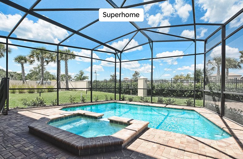 🏠 Luxury Windsor Resort near Disney oversize pool