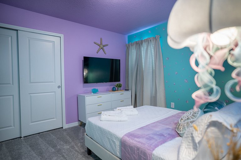 NOVO! 8BR de luxo perto da Disney, piscina e quartos temátic